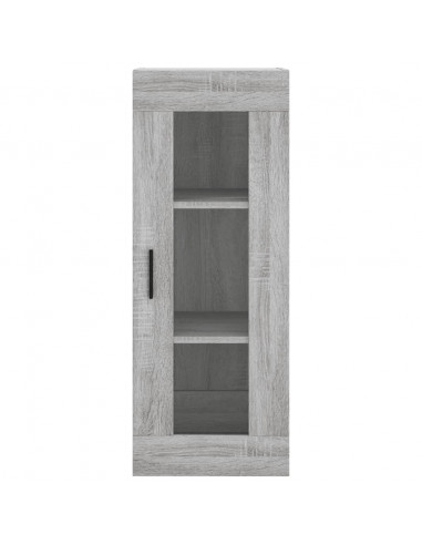 Credenza Grigio Sonoma 34,5x34x180 cm in Legno Multistrato