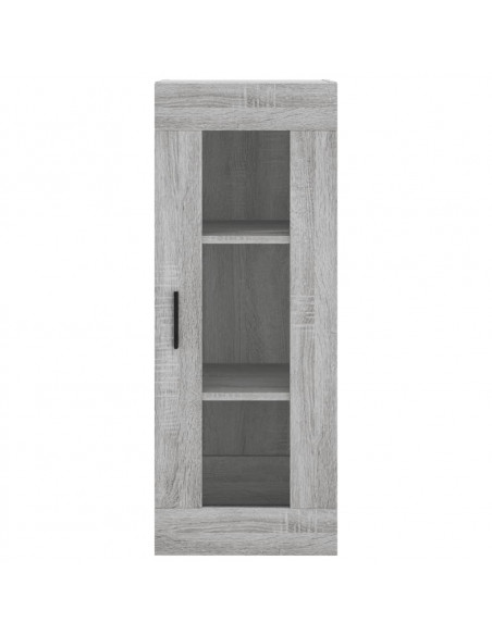 Credenza Grigio Sonoma 34,5x34x180 cm in Legno Multistrato