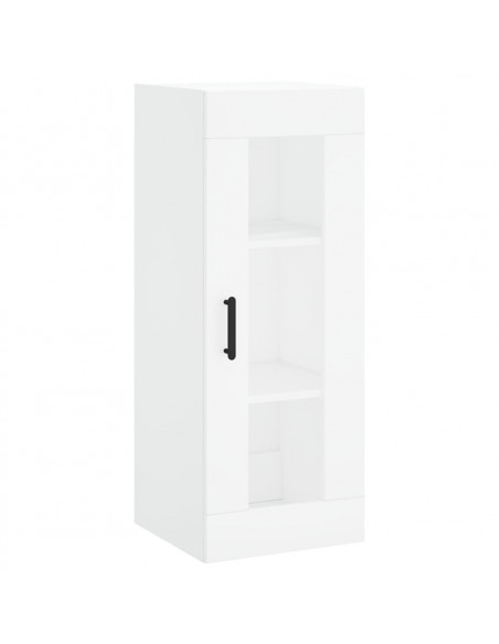 Credenza Bianca 34,5x34x180 cm in Legno Multistrato