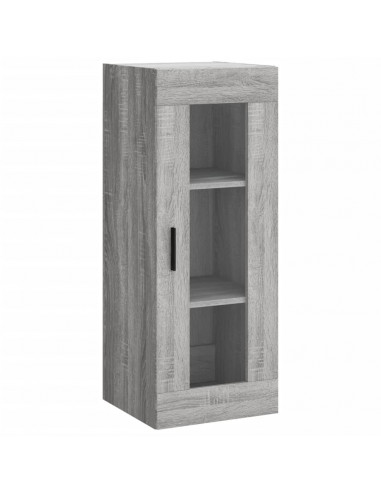 Credenza Grigio Sonoma 34,5x34x180 cm in Legno Multistrato