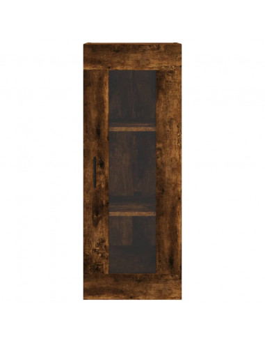 Credenza Rovere Fumo 34,5x34x180 cm in Legno Multistrato