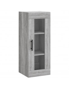 Credenza Grigio Sonoma 34,5x34x180 cm in Legno Multistrato 2