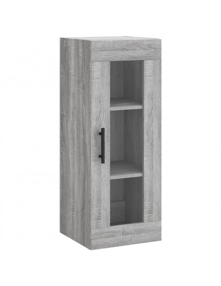 Credenza Grigio Sonoma 34,5x34x180 cm in Legno Multistrato