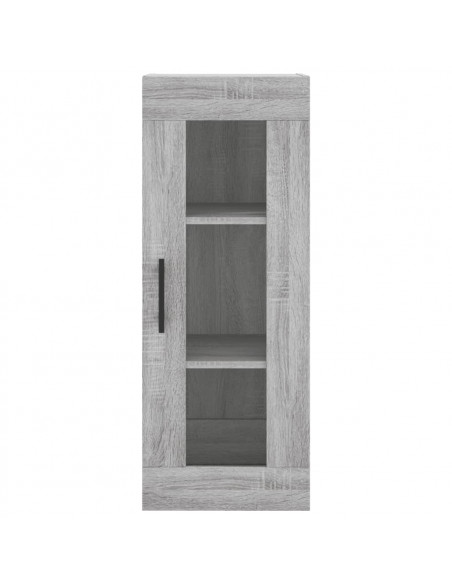 Credenza Grigio Sonoma 34,5x34x180 cm in Legno Multistrato