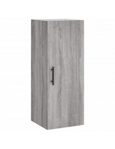 Credenza Grigio Sonoma 34,5x34x180 cm in Legno Multistrato 2