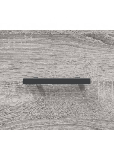 Credenza Grigio Sonoma 34,5x34x180 cm in Legno Multistrato