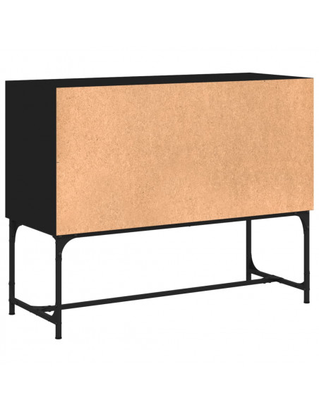 Credenza Nera 100x40x79,5 cm in Legno Multistrato