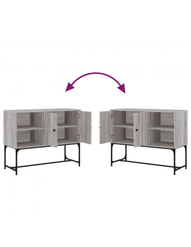 Credenza Grigio Sonoma 100x40x79,5 cm in Legno Multistrato