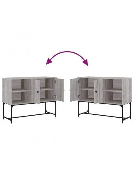 Credenza Grigio Sonoma 100x40x79,5 cm in Legno Multistrato