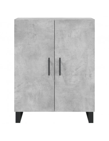 Credenza Grigio Cemento 69,5x34x180 cm in Legno Multistrato