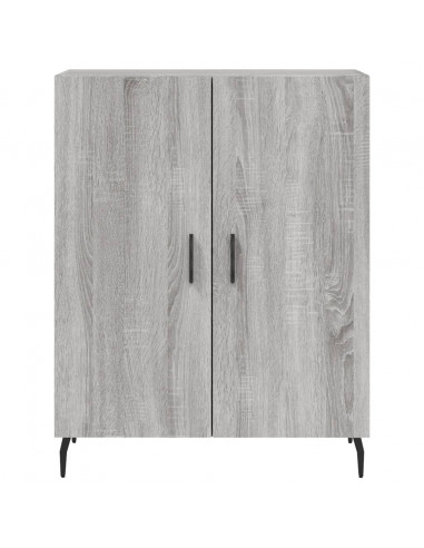 Credenza Grigio Sonoma 69,5x34x180 cm in Legno Multistrato