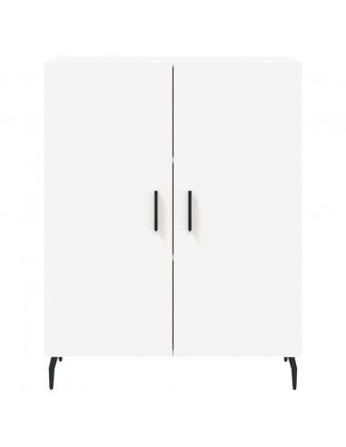 Credenza Bianca 69,5x34x180 cm in Legno Multistrato
