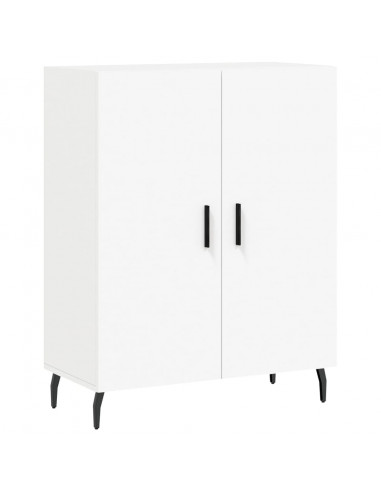 Credenza Bianca 69,5x34x180 cm in Legno Multistrato