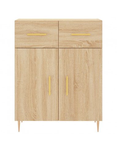 Credenza Rovere Sonoma 69,5x34x180 cm in Legno Multistrato