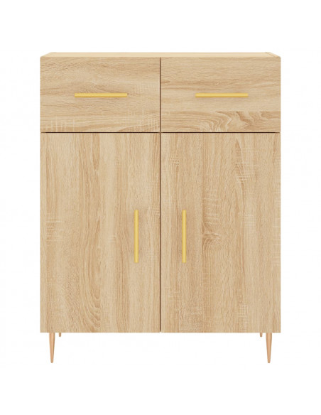 Credenza Rovere Sonoma 69,5x34x180 cm in Legno Multistrato