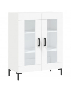 Credenza Bianca 69,5x34x180 cm in Legno Multistrato 2