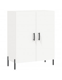 Credenza Bianca 69,5x34x180 cm in Legno Multistrato 2
