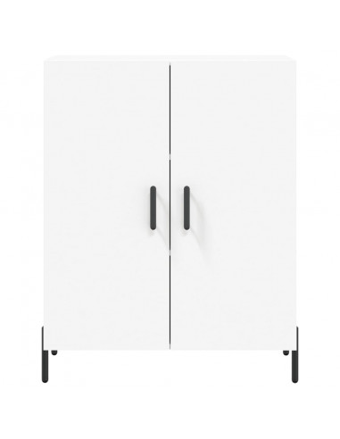 Credenza Bianca 69,5x34x180 cm in Legno Multistrato