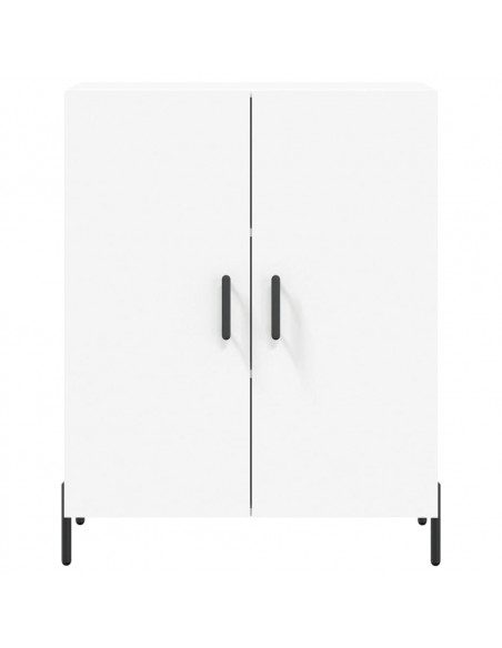 Credenza Bianca 69,5x34x180 cm in Legno Multistrato
