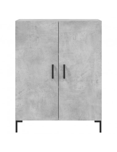 Credenza Grigio Cemento 69,5x34x180 cm in Legno Multistrato