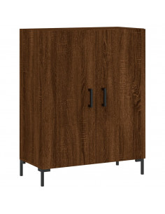 Credenza Rovere Marrone 69,5x34x180 cm in Legno Multistrato 2