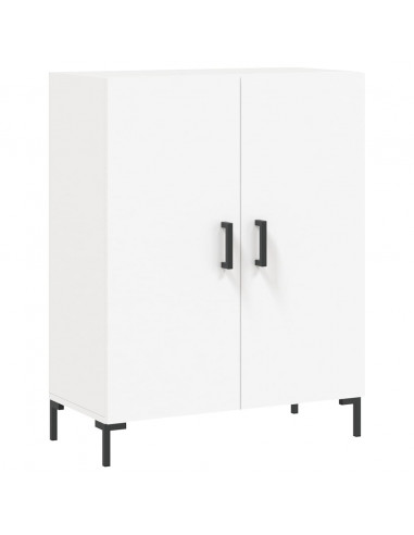 Credenza Bianca 69,5x34x180 cm in Legno Multistrato
