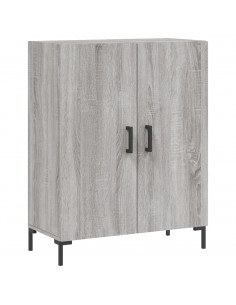 Credenza Grigio Sonoma 69,5x34x180 cm in Legno Multistrato 2