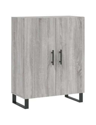 Credenza Grigio Sonoma 69,5x34x180 cm in Legno Multistrato