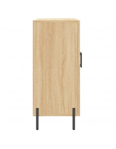 Credenza Rovere Sonoma 90x34x80 cm in Legno Multistrato 2