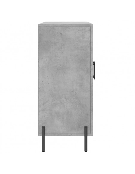 Credenza Grigio Cemento 90x34x80 cm in Legno Multistrato