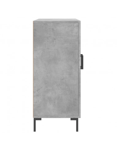 Credenza Grigio Cemento 90x34x80 cm in Legno Multistrato