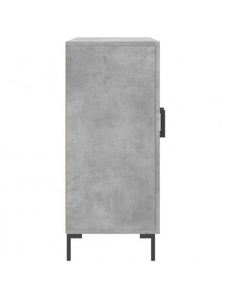 Credenza Grigio Cemento 90x34x80 cm in Legno Multistrato