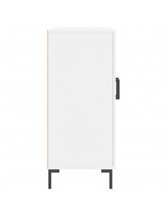 Credenza Bianca 90x34x80 cm in Legno Multistrato 2