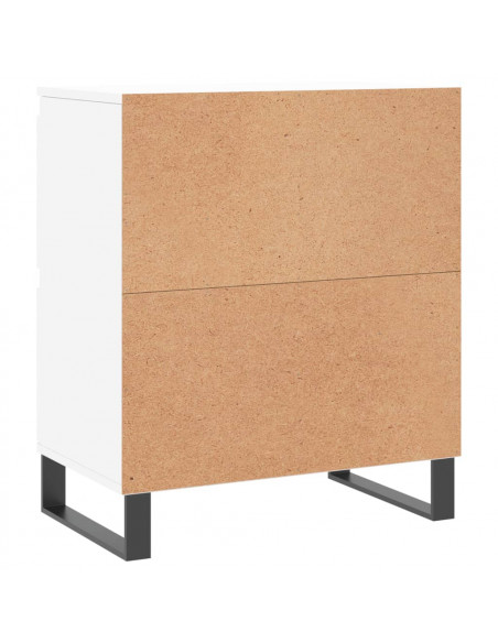 Credenze 2 pz Bianche in Legno Multistrato