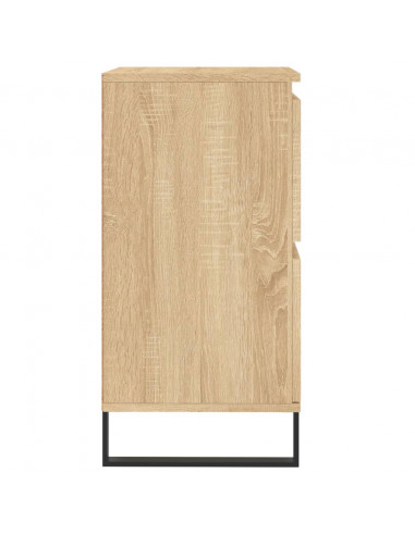Credenze 2 pz Rovere Sonoma in Legno Multistrato