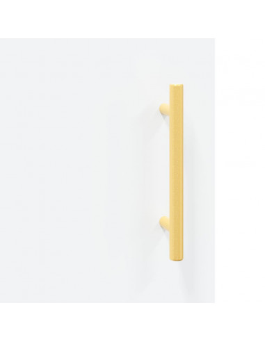 Armadietti a Parete 2 pz Bianchi in Legno Multistrato