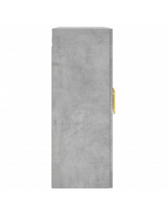 Armadietti a Parete 2 pz Grigio Cemento in Legno Multistrato 2