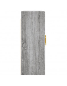 Armadietti a Parete 2 pz Grigio Sonoma in Legno Multistrato 2