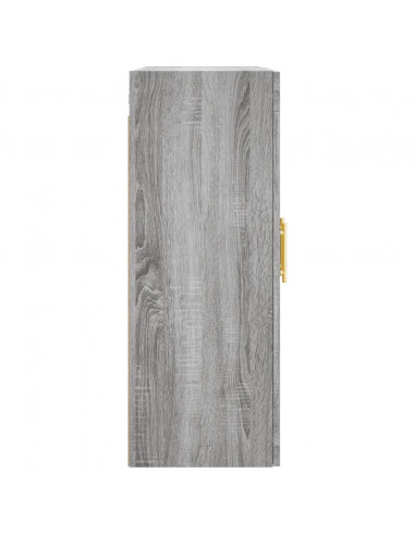 Armadietti a Parete 2 pz Grigio Sonoma in Legno Multistrato