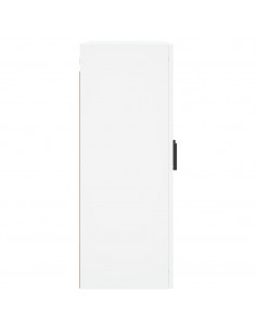 Armadietti a Parete 2 pz Bianchi in Legno Multistrato 2