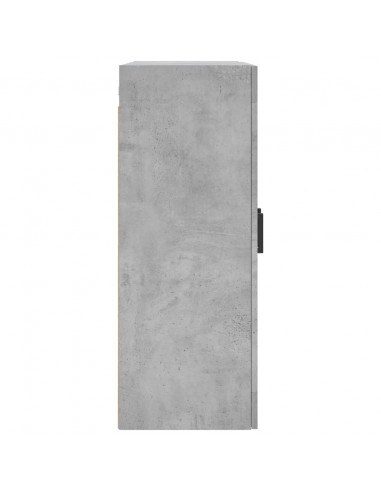 Armadietti a Parete 2 pz Grigio Cemento in Legno Multistrato