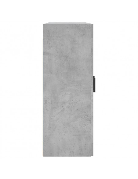 Armadietti a Parete 2 pz Grigio Cemento in Legno Multistrato