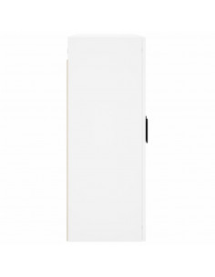 Armadietti a Parete 2 pz Bianchi in Legno Multistrato 2