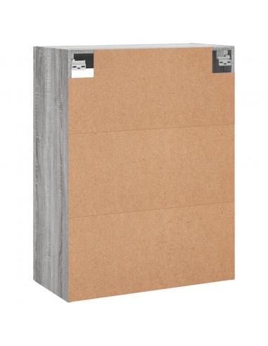 Armadietti a Parete 2 pz Grigio Sonoma in Legno Multistrato