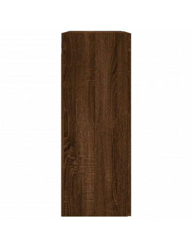Armadietti a Parete 2 pz Rovere Marrone in Legno Multistrato