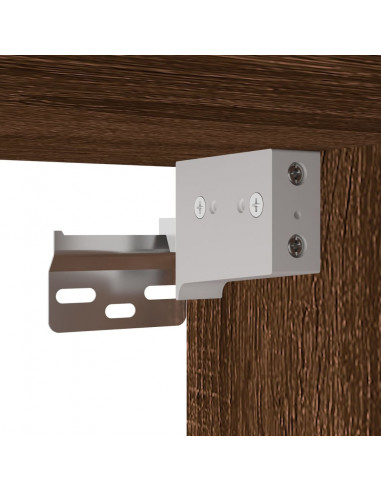 Armadietti a Parete 2 pz Rovere Marrone in Legno Multistrato