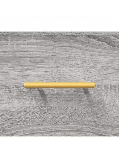 Credenza Grigio Sonoma 69,5x34x180 cm in Legno Multistrato