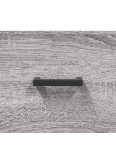 Credenza Grigio Sonoma 69,5x34x180 cm in Legno Multistrato