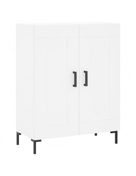 Credenza Bianca 69,5x34x180 cm in Legno Multistrato