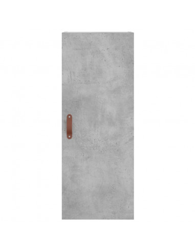 Credenza Grigio Cemento 34,5x34x180 cm in Legno Multistrato